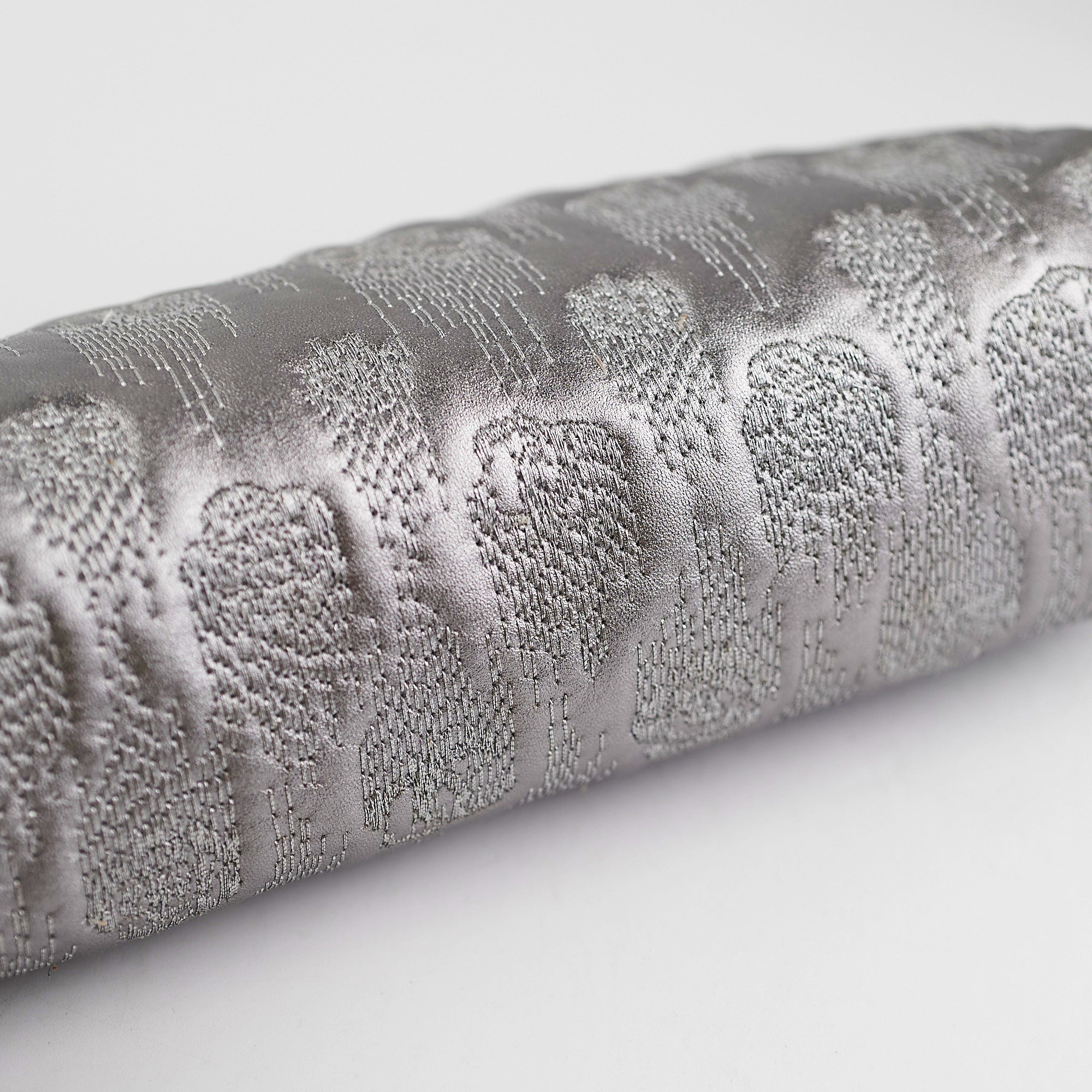 ITEM 27 - Chanel Metallic Grey Clutch