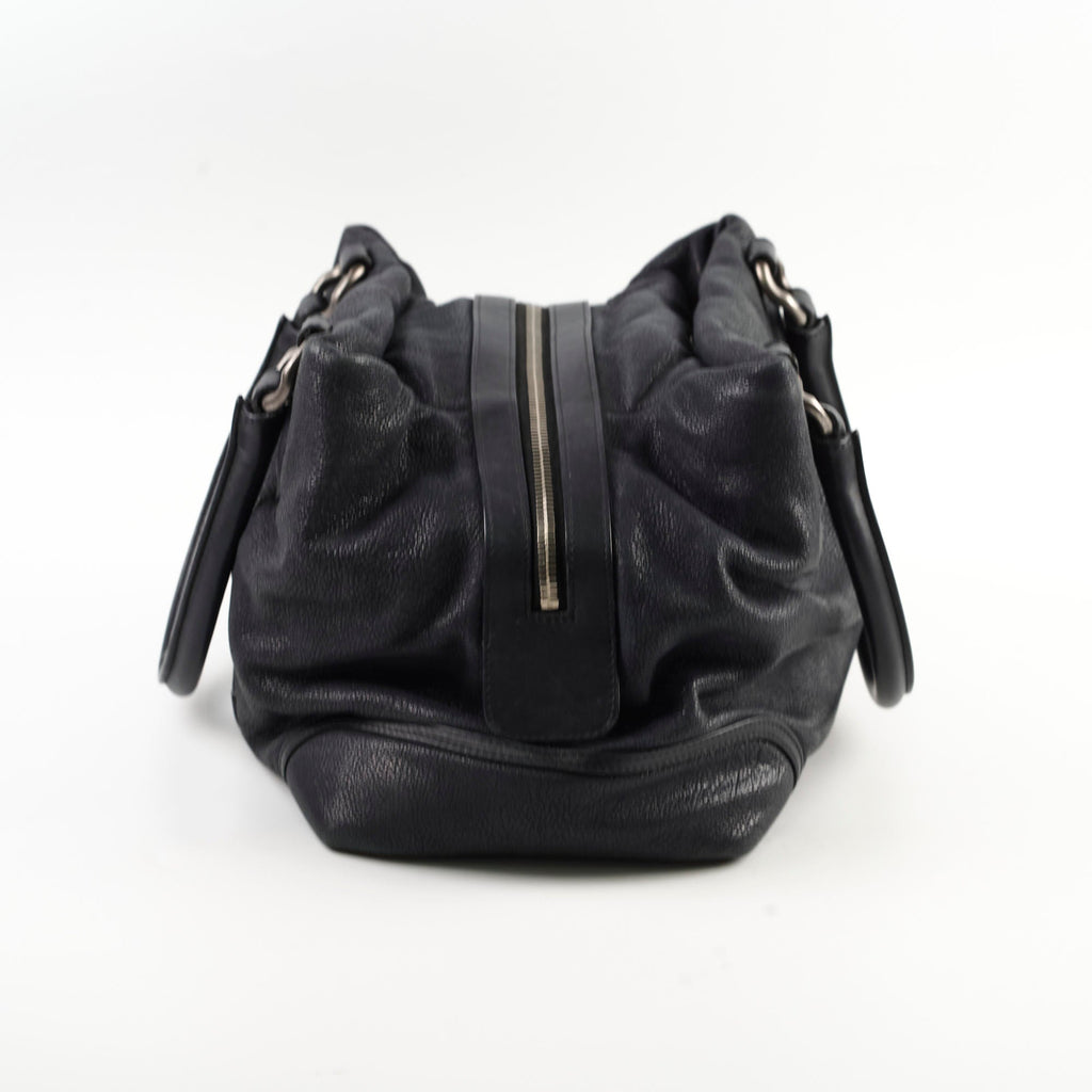 Chanel Vintage Bowling Bag Black (14 Series)