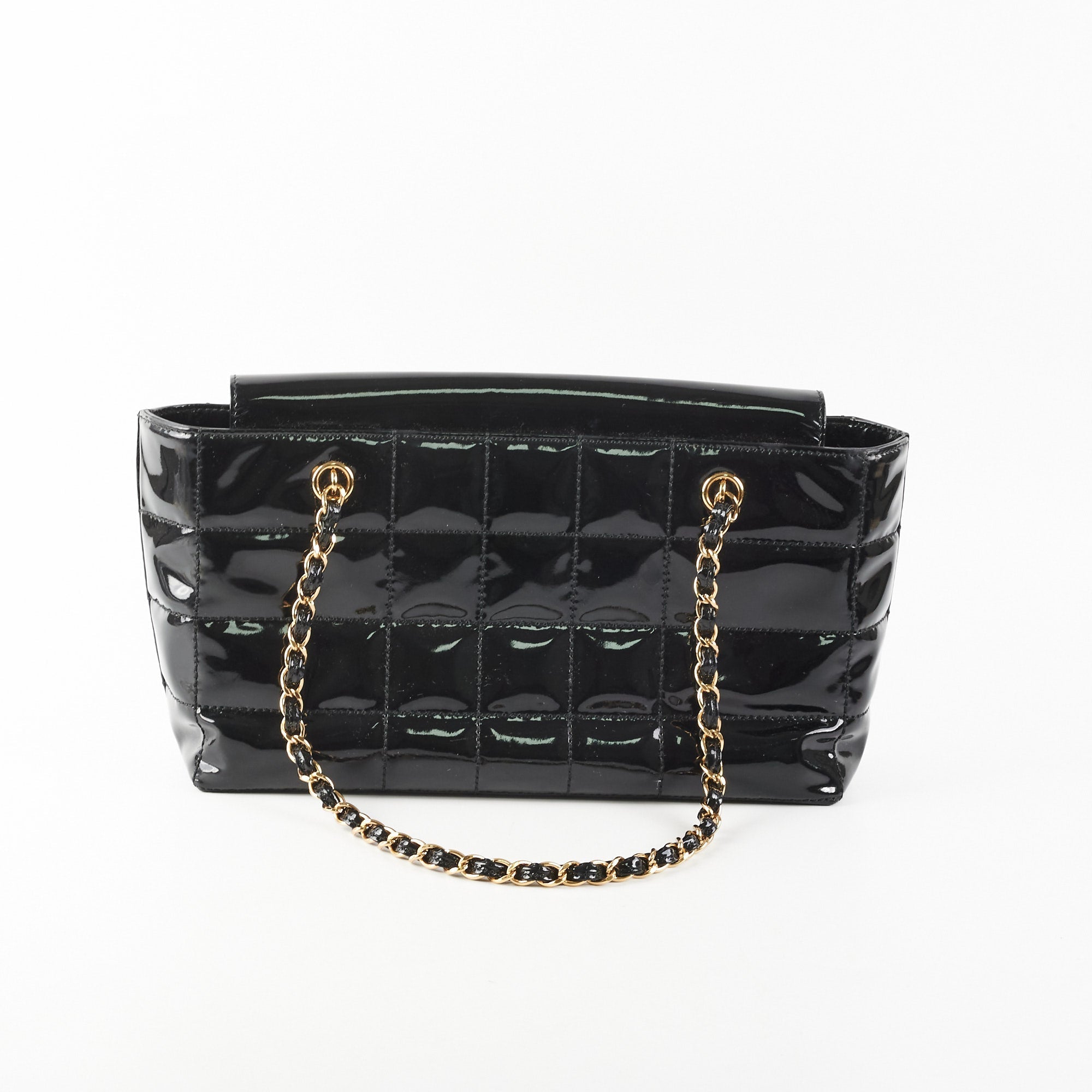 Chanel Chocolate Bar Chain Shoulder Bag Black
