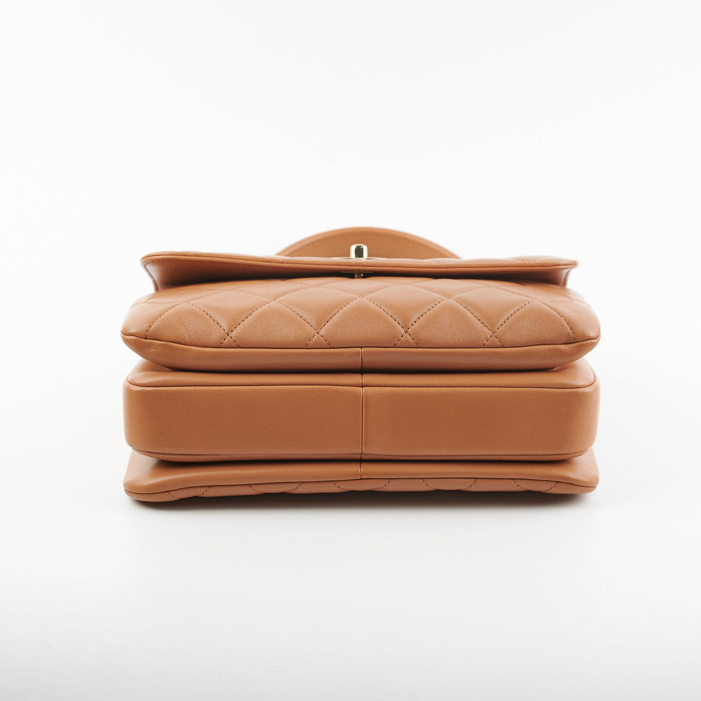 Chanel Trendy CC Caramel Quilted Shoulder Bag (Old Version)