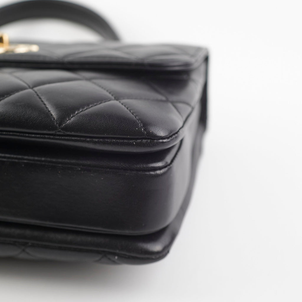 ITEM 32 - Chanel Small Trendy CC Black Quilted (Removable Strap)