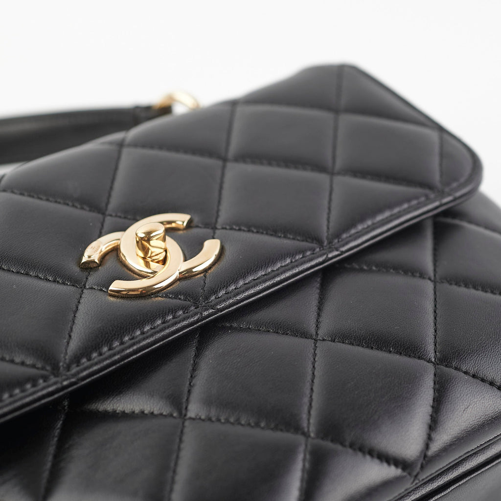 ITEM 32 - Chanel Small Trendy CC Black Quilted (Removable Strap)