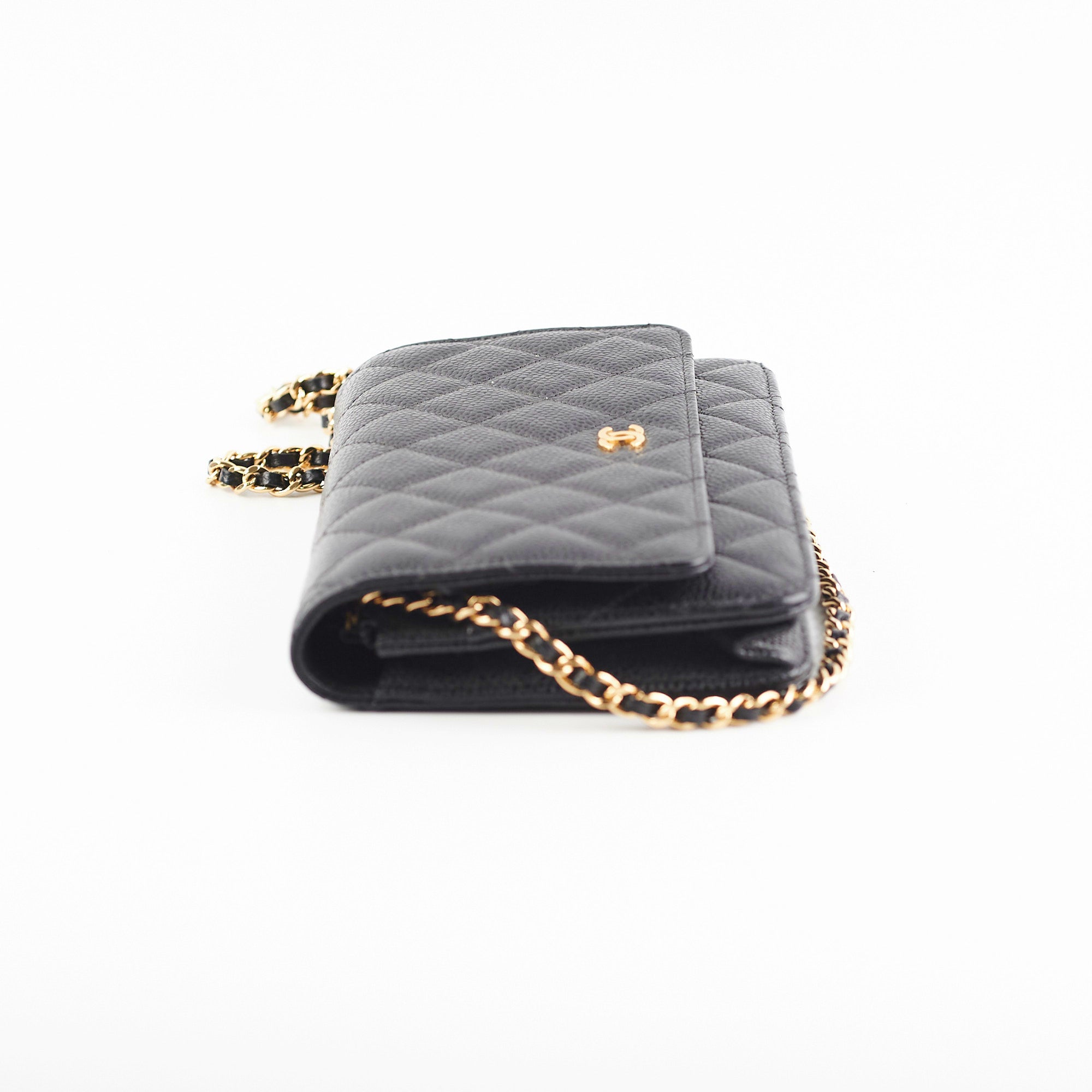 Chanel Wallet On Chain WOC Caviar Black Crossbody Bag