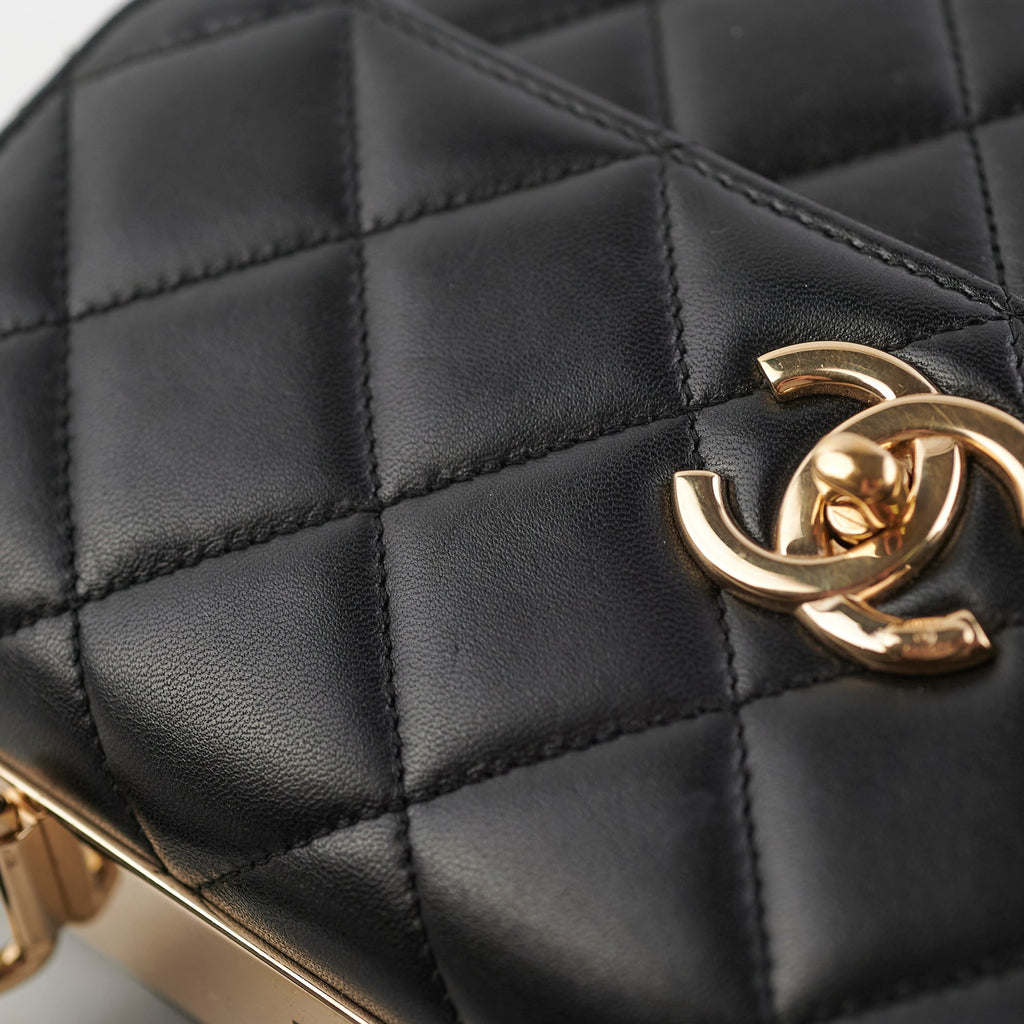 ITEM 32 - Chanel Small Trendy CC Black Quilted (Removable Strap)