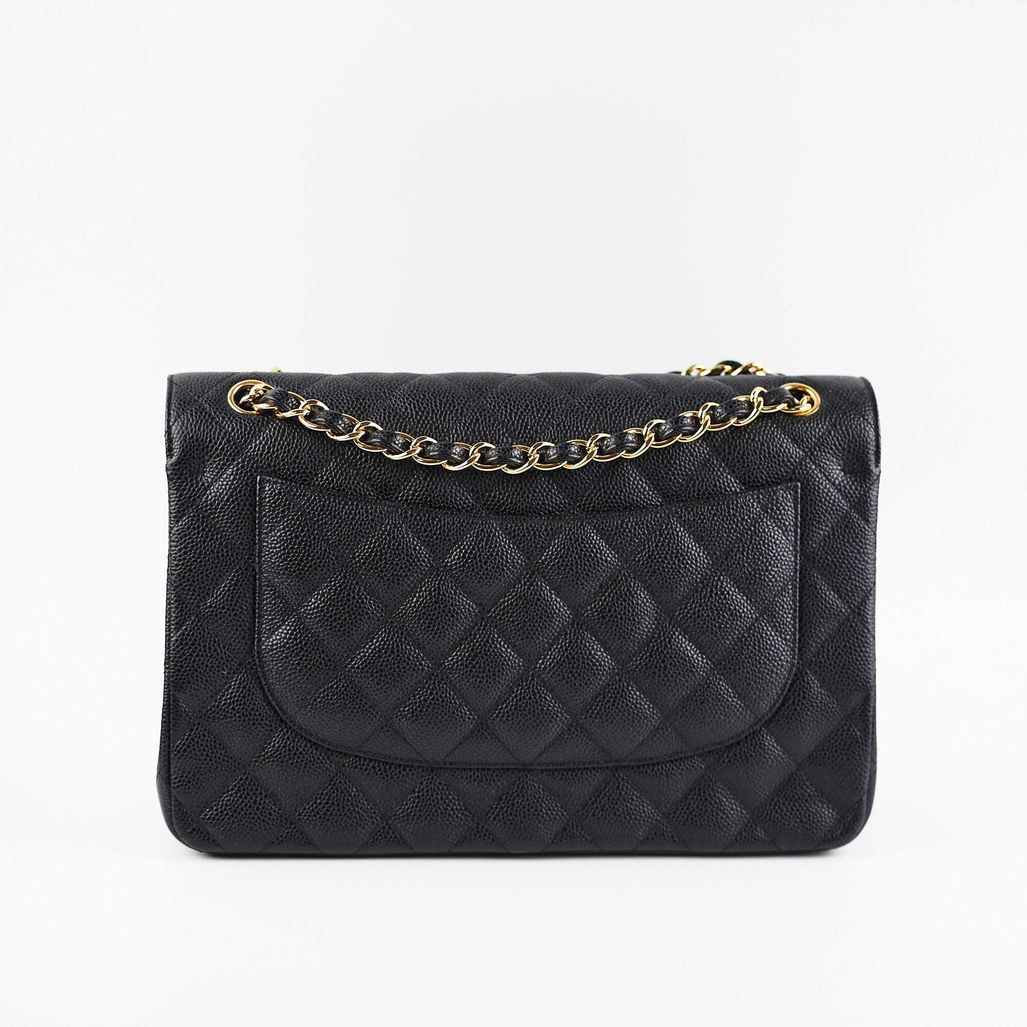 Chanel Classic Jumbo Caviar Black