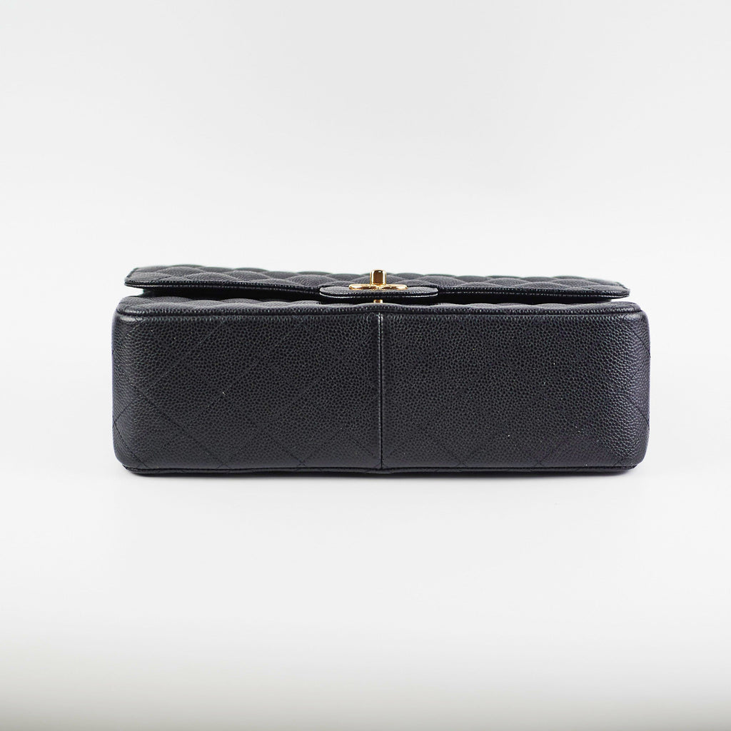 Chanel Classic Jumbo Caviar Black
