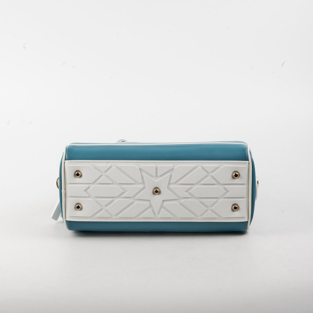 Christian Dior Small Vibe Zip Bowling Bag Aqua
