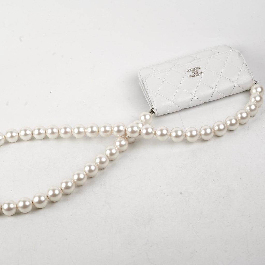 Chanel Pearl Crossbody Bag White 31 Series