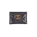 Chanel 19 Lambskin Cardholder Black