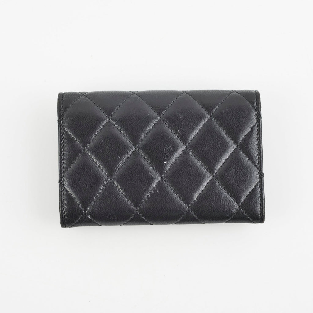 Chanel Mini Black Lambskin Cardholder