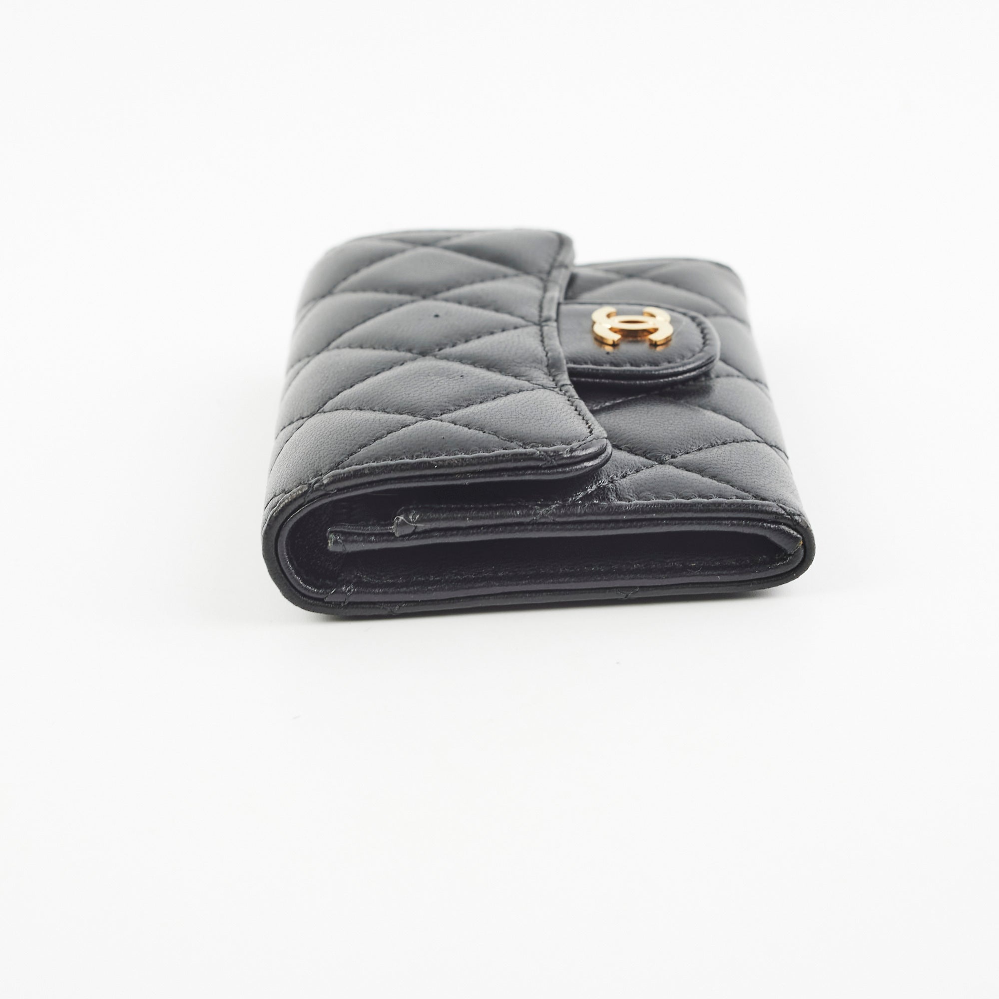 Chanel Mini Black Lambskin Cardholder
