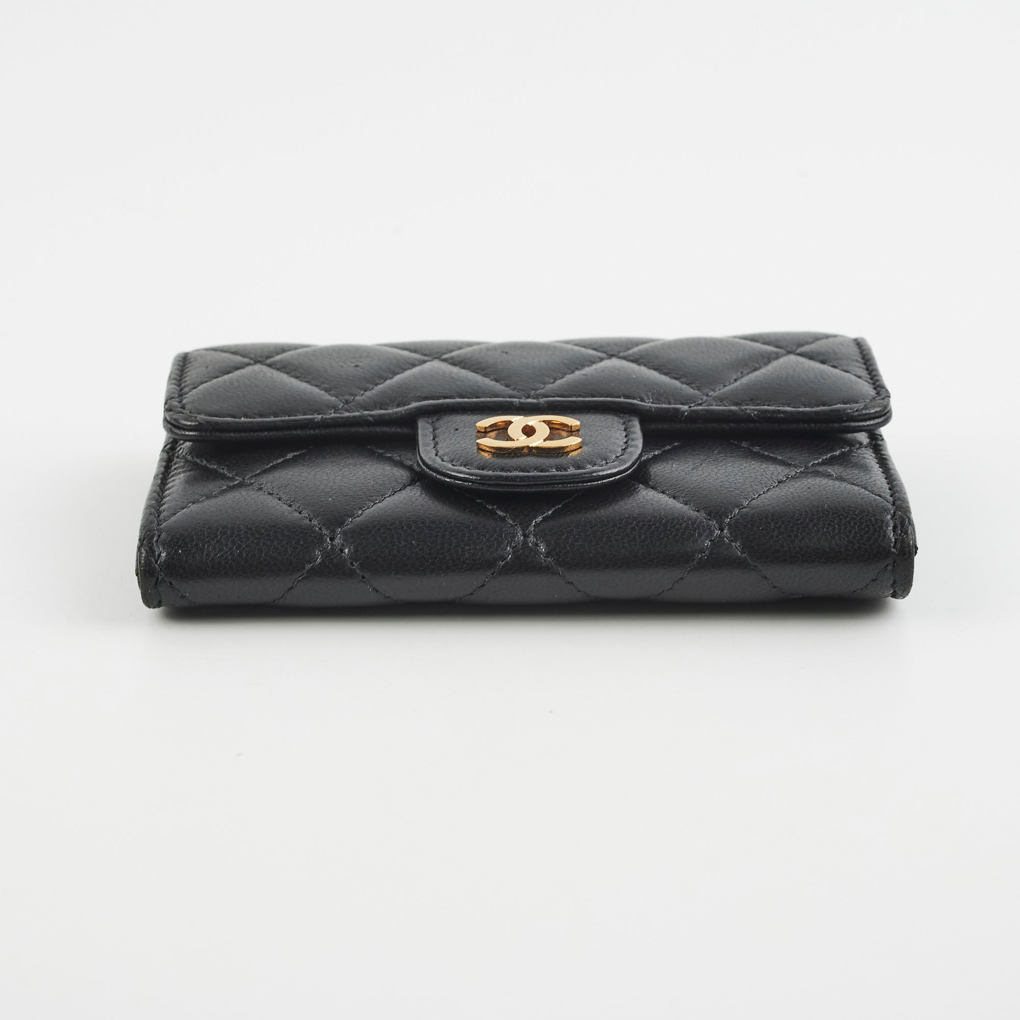 Chanel Mini Black Lambskin Cardholder