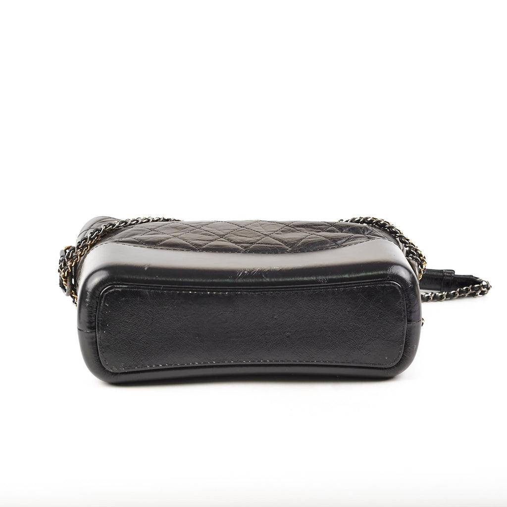 Chanel Gabriel Medium Hobo Calfskin Black