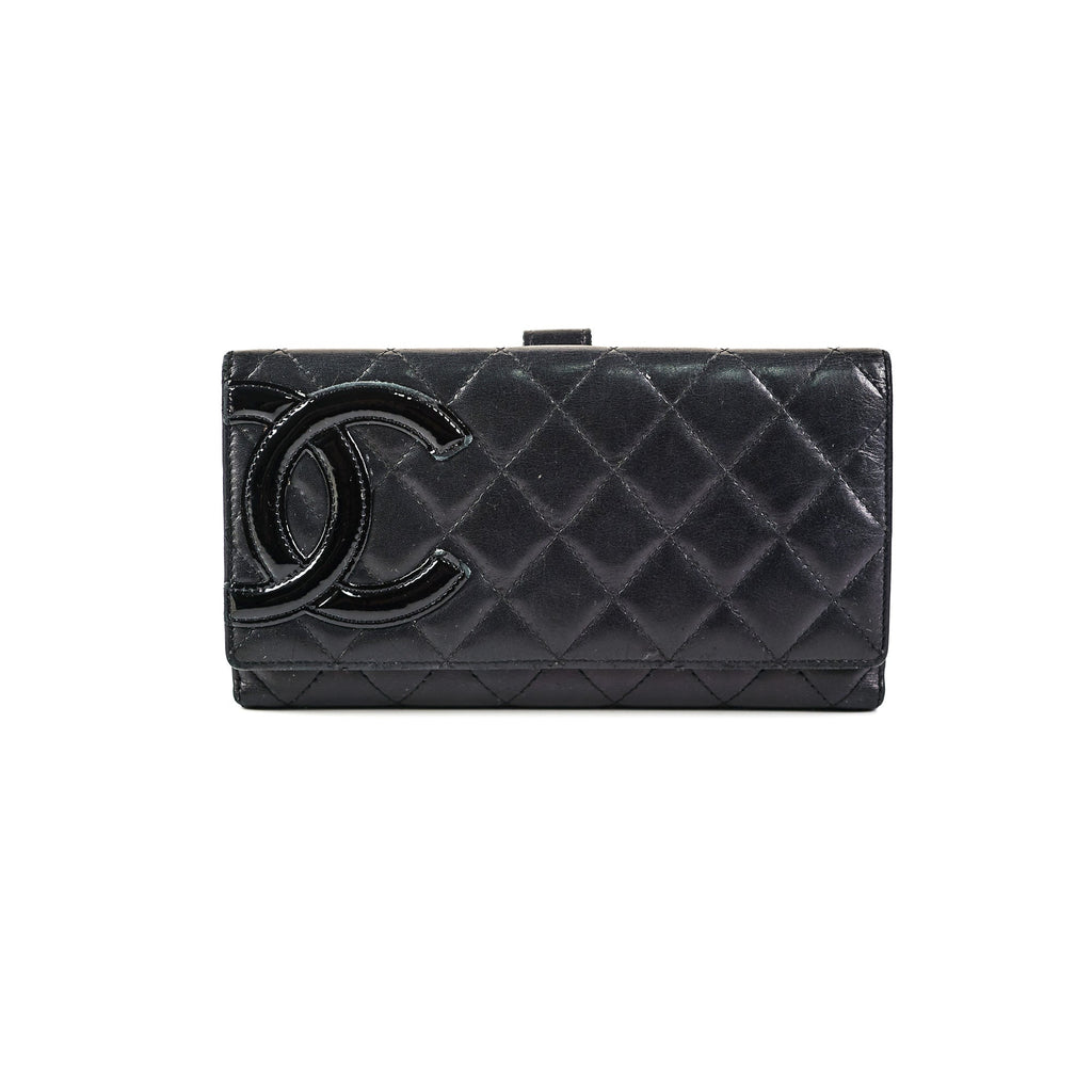 Chanel Quilted Cambon Wallet Black