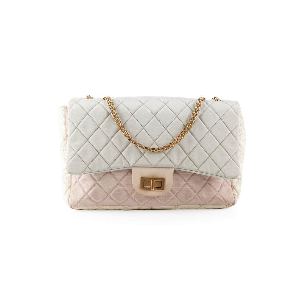 Chanel Tri-Color Microfiber Reissue Jumbo Flap Bag
