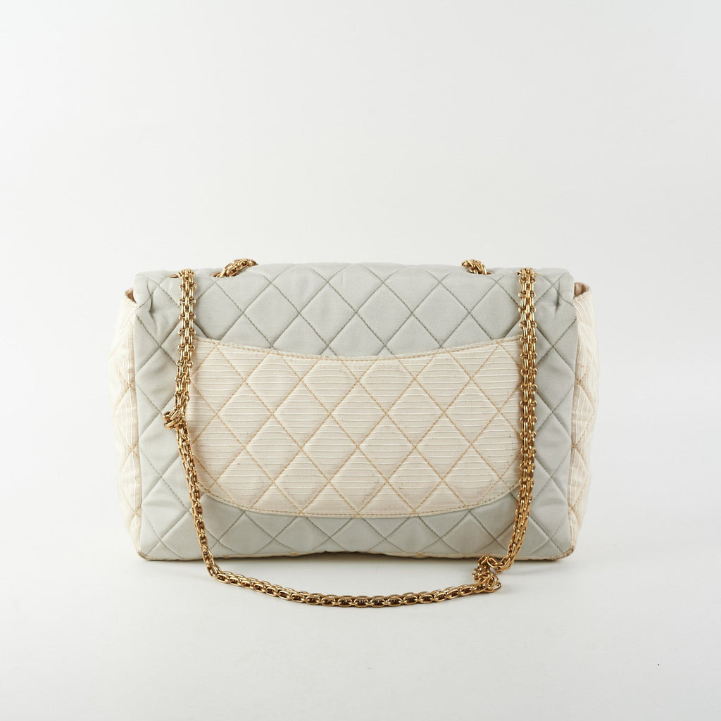 Chanel Tri-Color Microfiber Reissue Jumbo Flap Bag