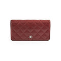 Chanel Long Wallet Red Caviar - Series 18