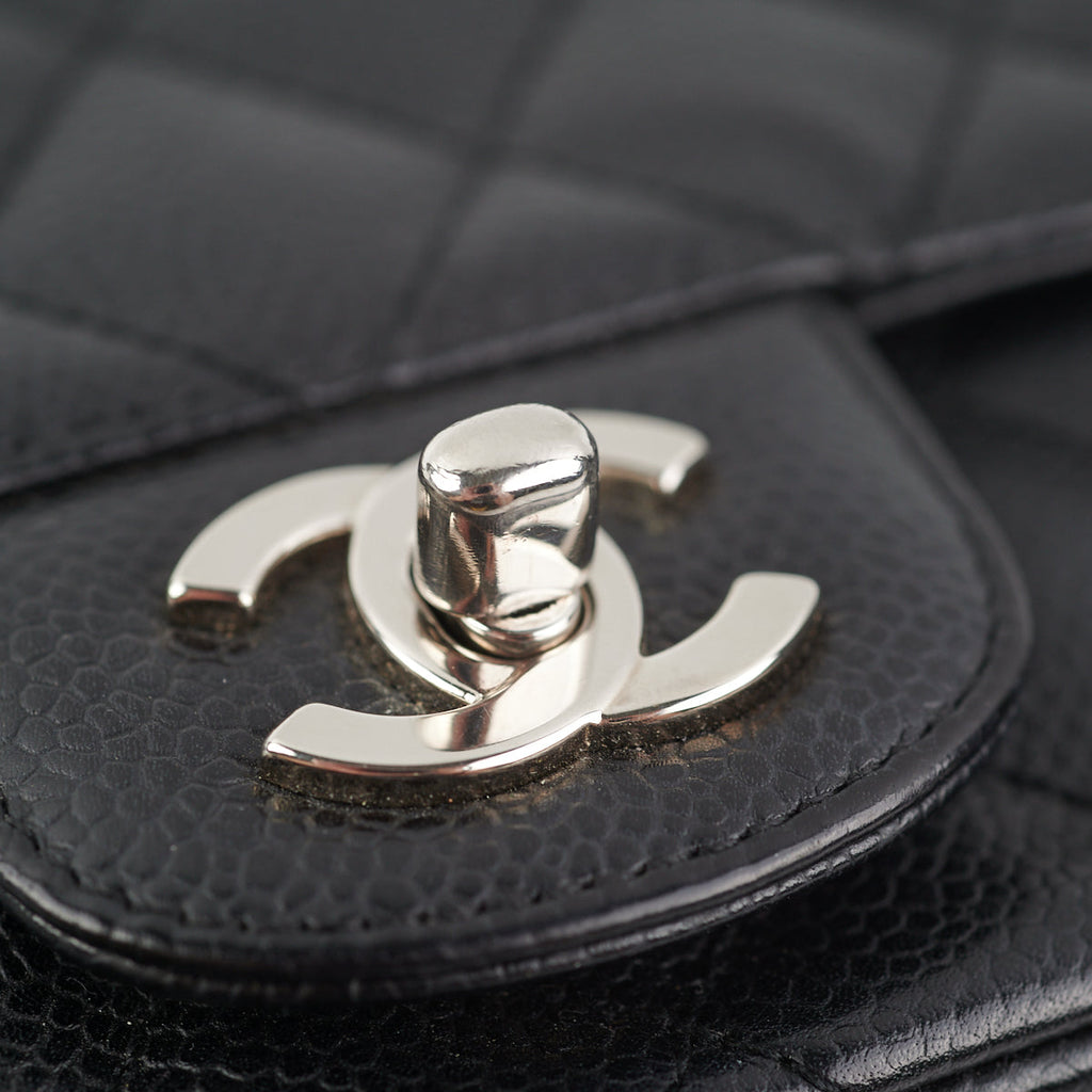 Chanel Caviar Mini Square Bag Black