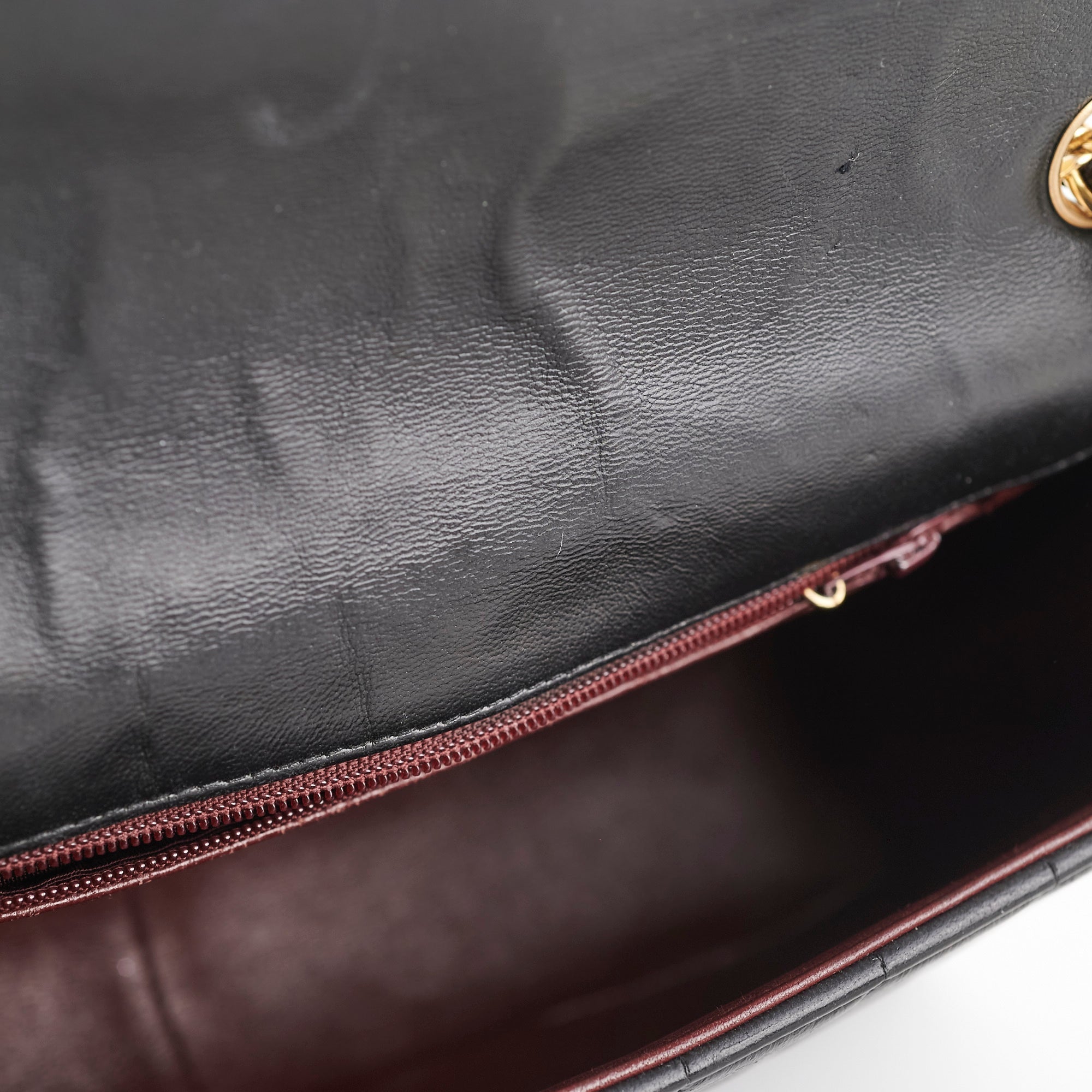 Chanel Vintage Lambskin Vertical Flap Bag Black