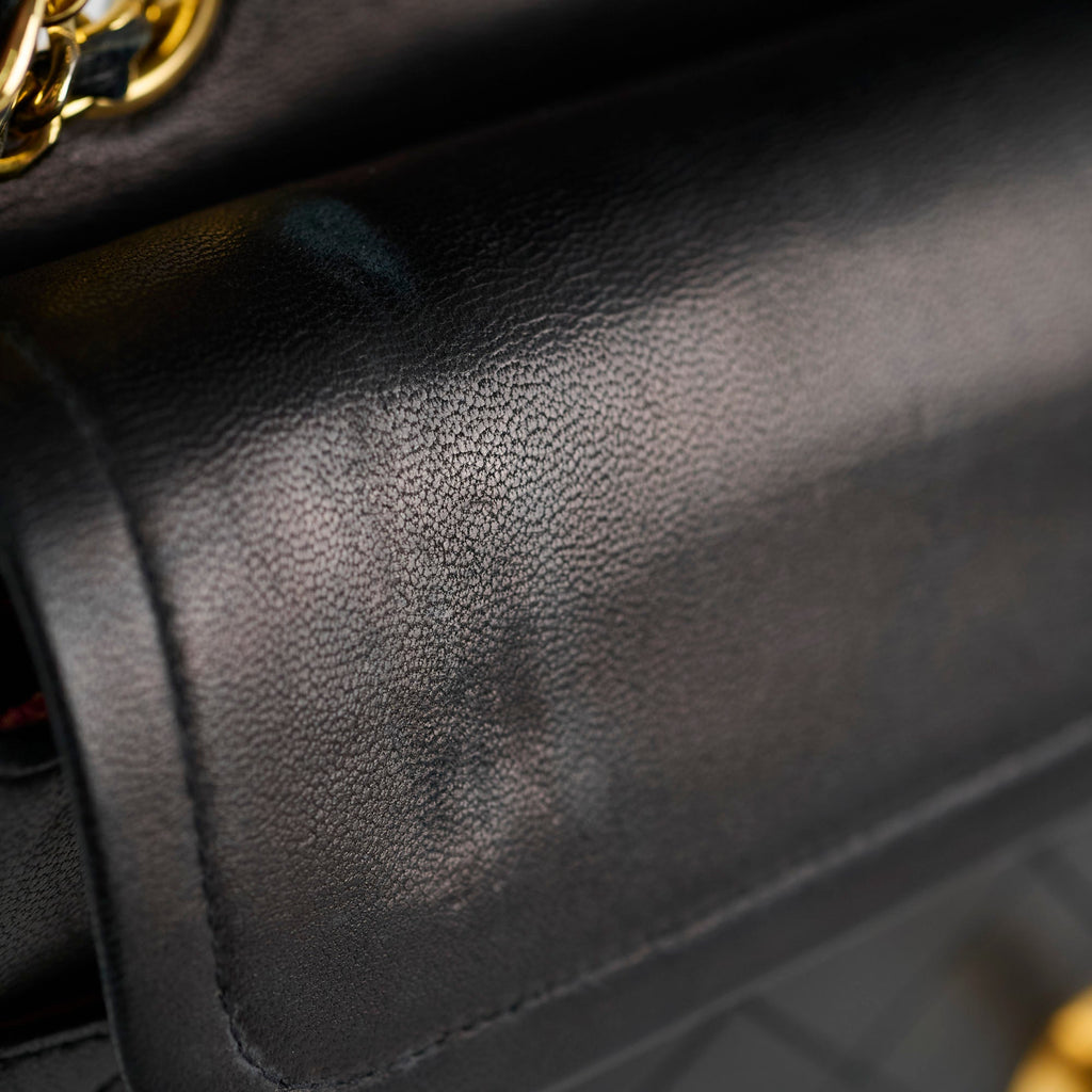 Chanel Medium/Large Vintage Double Classic Flap Black