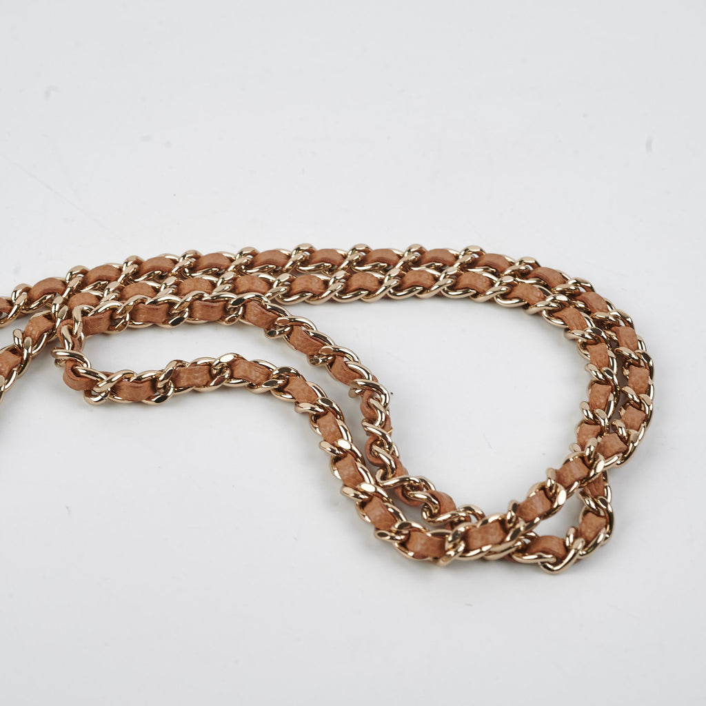 Chanel Kelly Top Handle Dark Beige Caviar