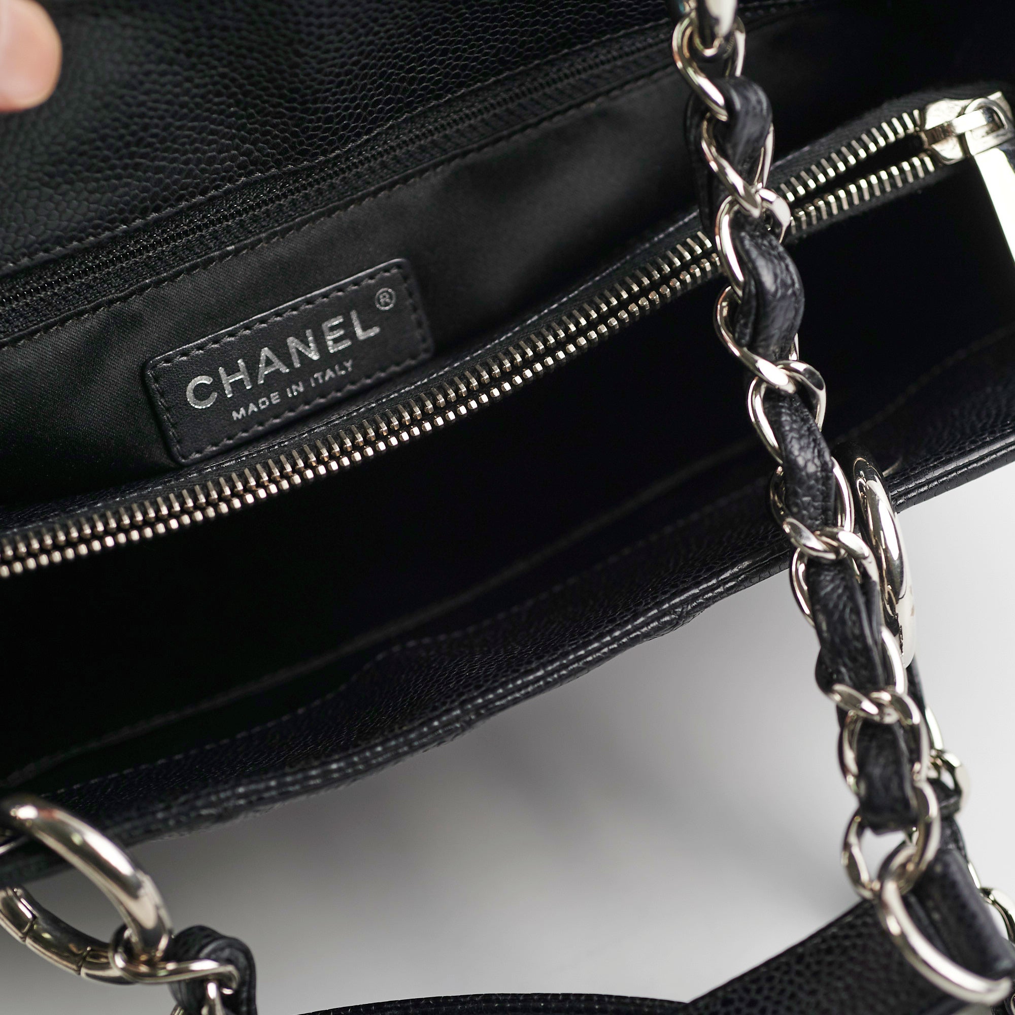 Chanel Grand Shopping Tote GST Caviar Black Shoulder Bag