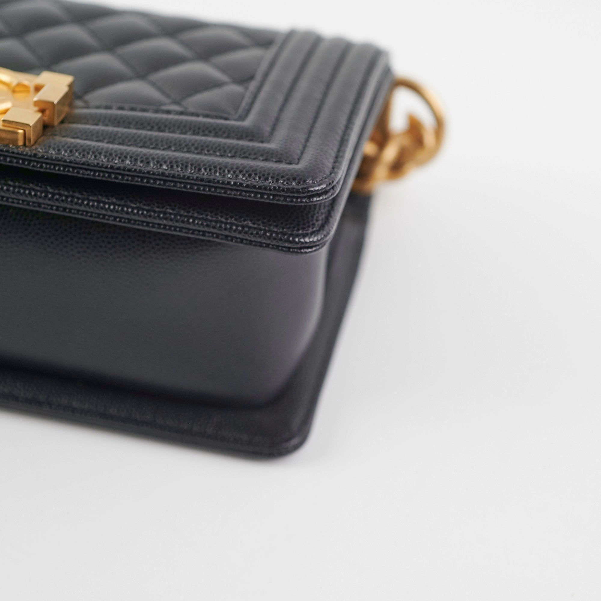 Chanel Caviar Small Boy Black (Microchip) HOLD CV
