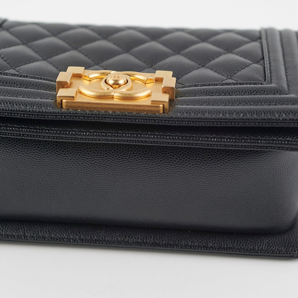 Chanel Caviar Small Boy Black (Microchip) HOLD CV