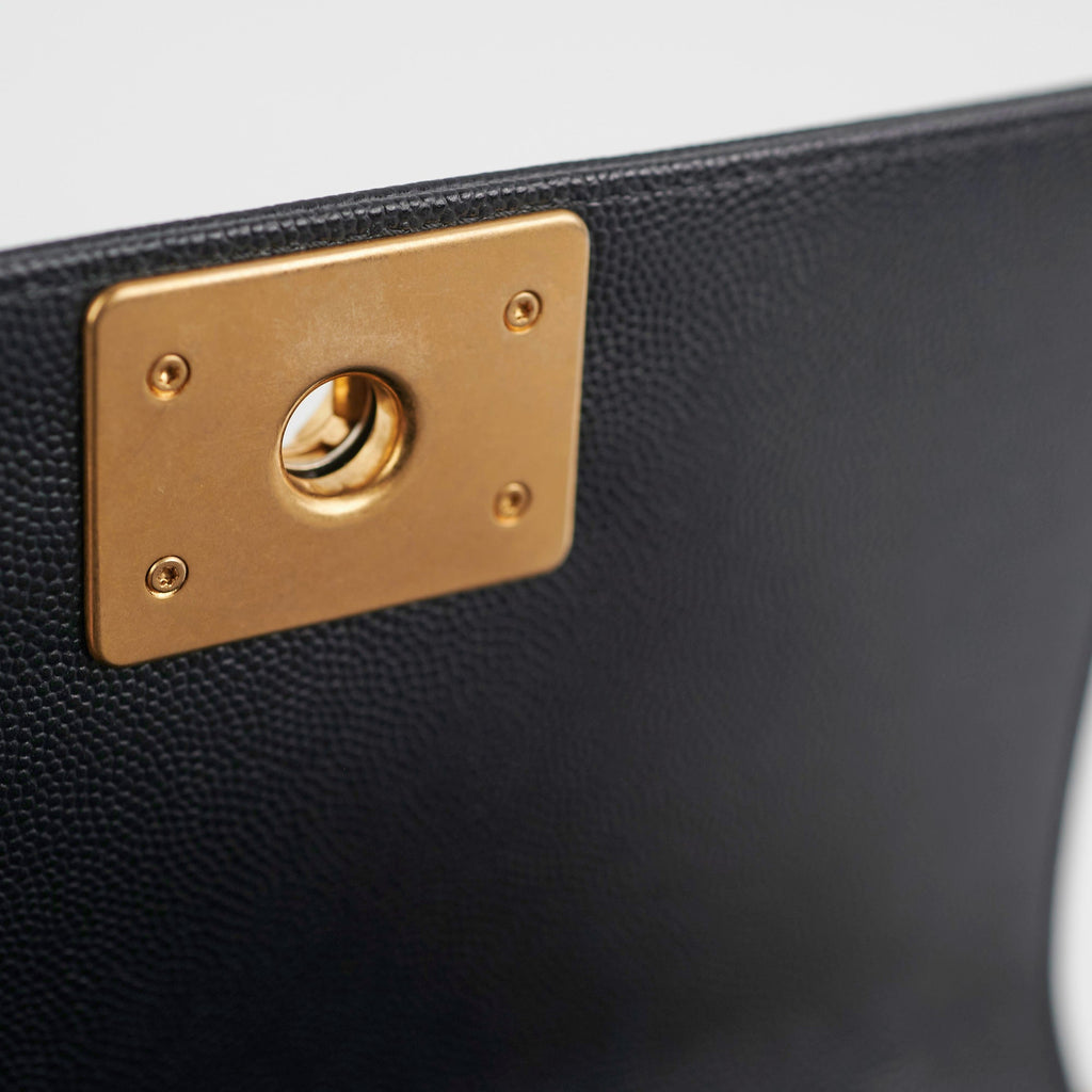 Chanel Caviar Small Boy Black (Microchip) HOLD CV