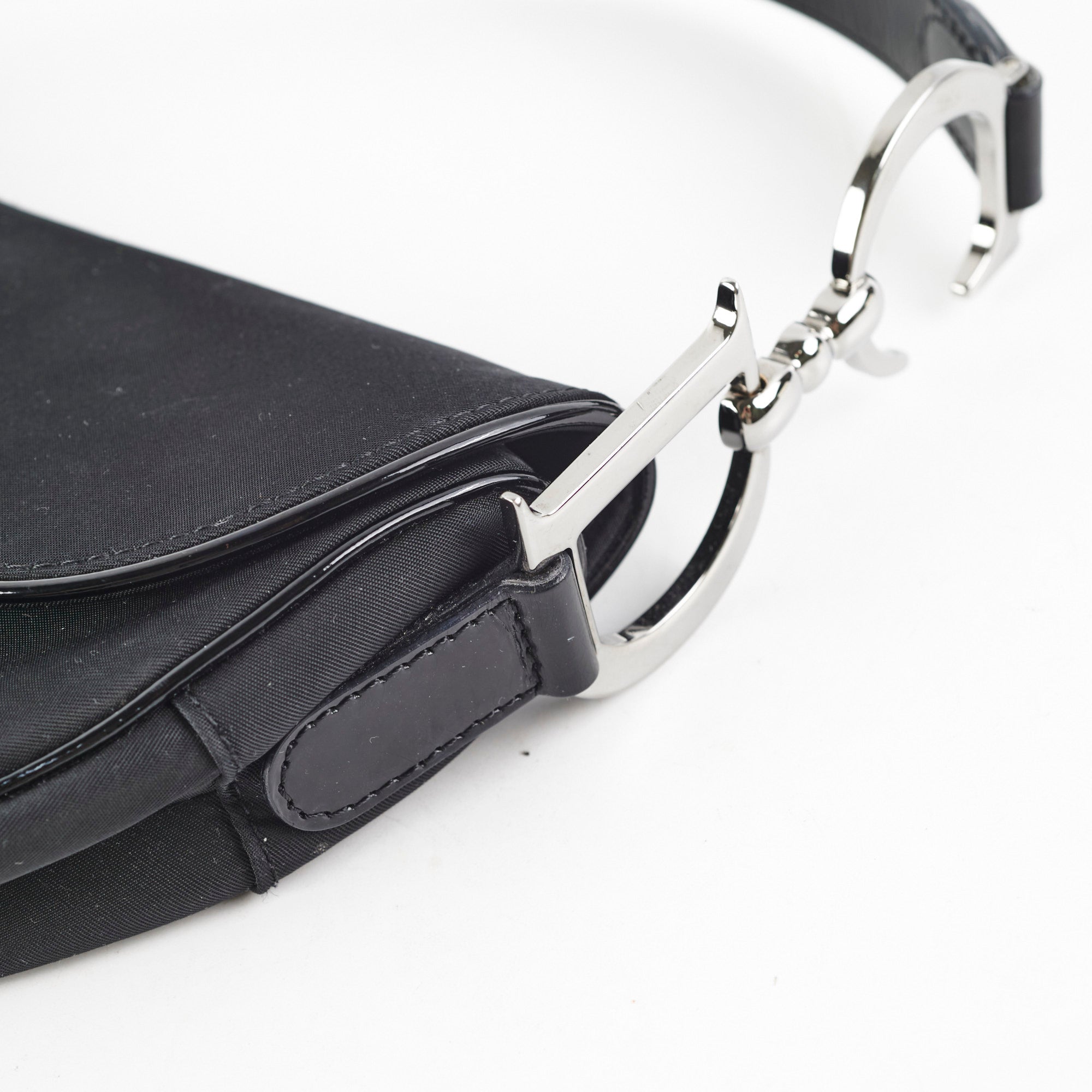 Christian Dior Nylon Saddle Black