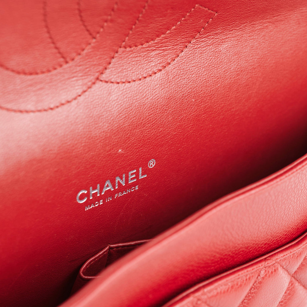 Chanel Maxi Caviar Classic Double Flap Red