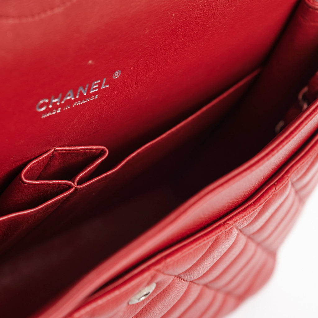 Chanel Maxi Caviar Classic Double Flap Red