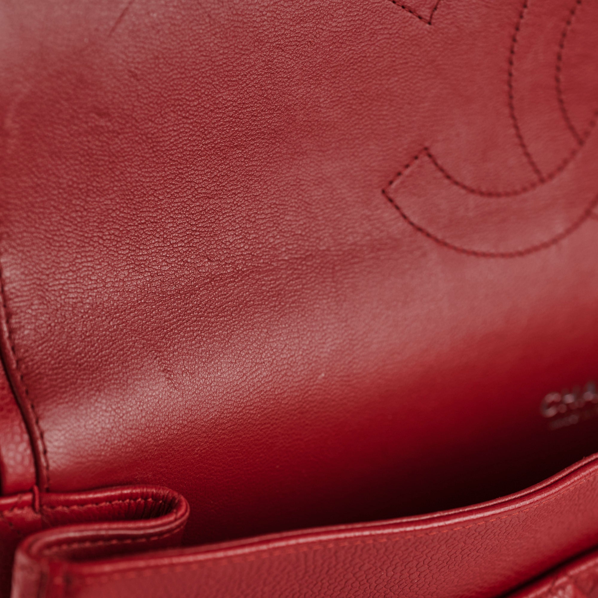Chanel Maxi Caviar Classic Double Flap Red