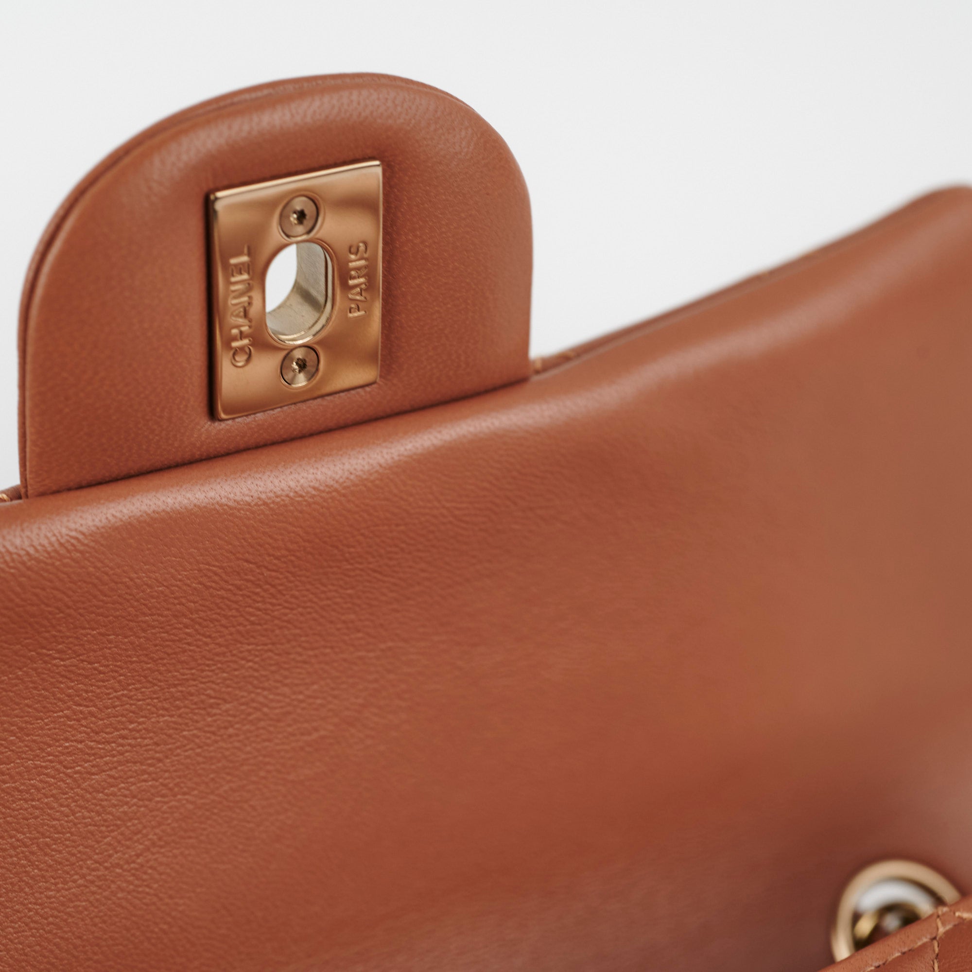 Chanel Mini Rectangulare Caramel GHW 2022