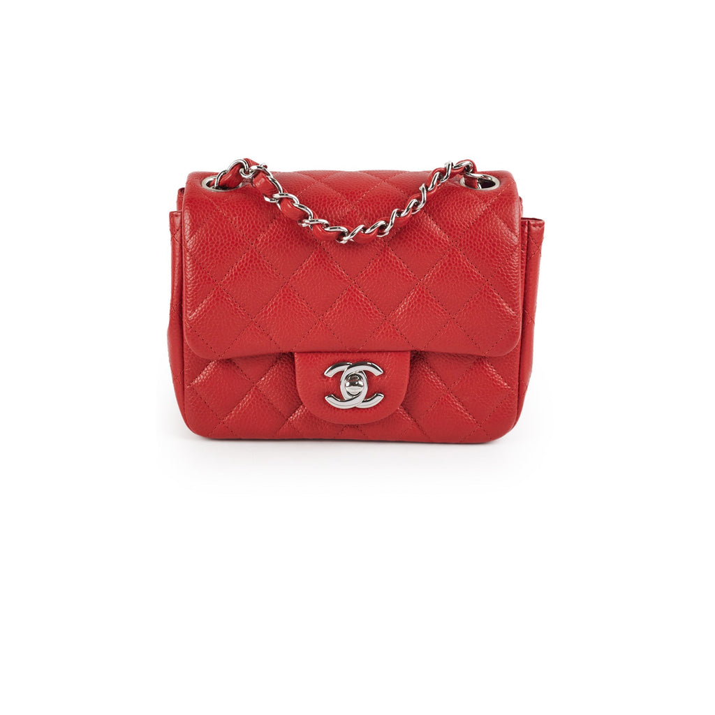Chanel Classic Flap Square Caviar Red