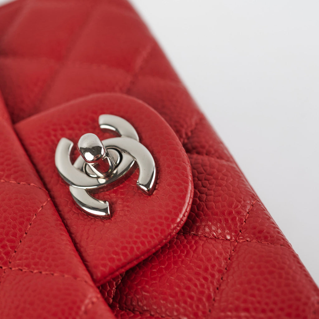Chanel Classic Flap Square Caviar Red