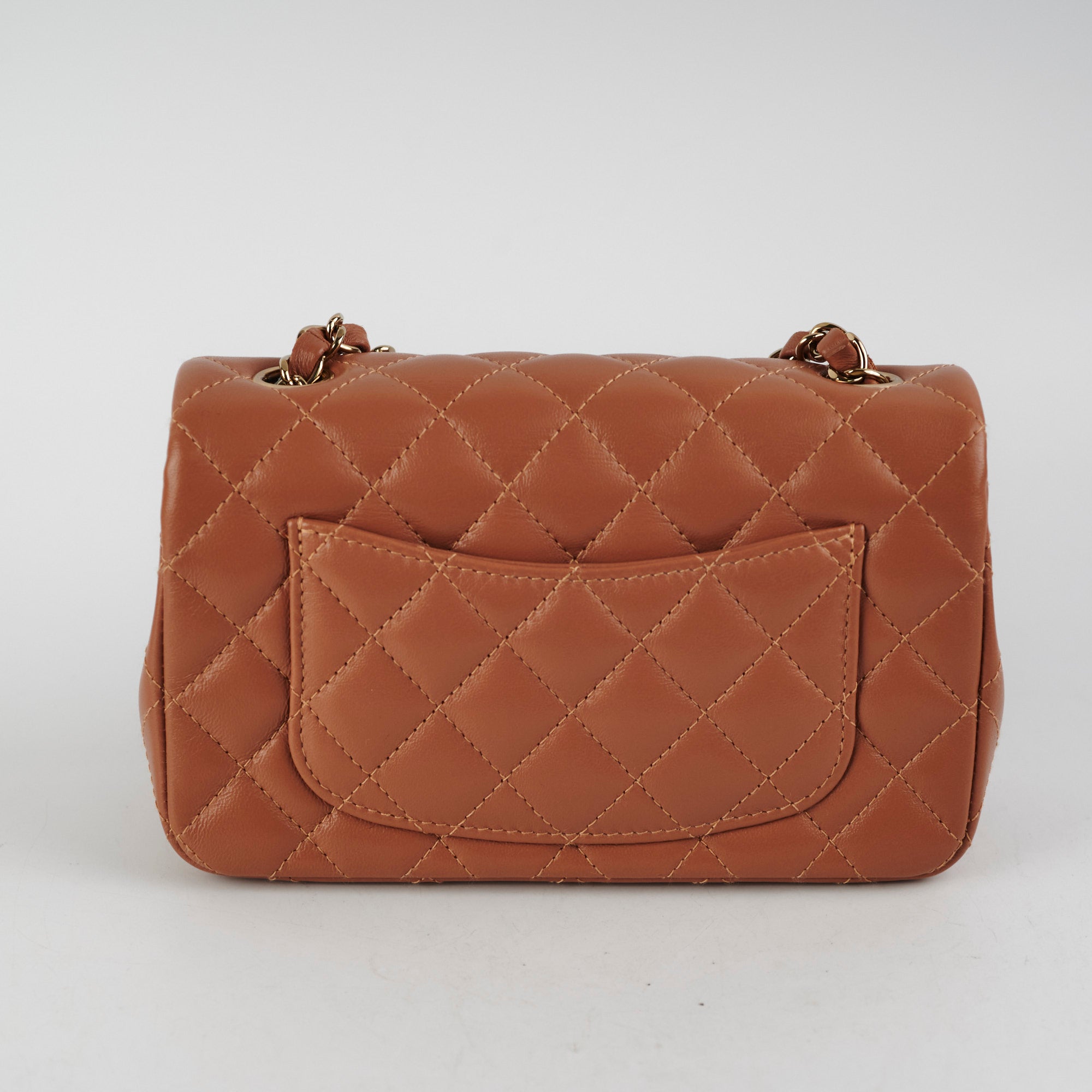 Chanel Mini Rectangulare Caramel GHW 2022