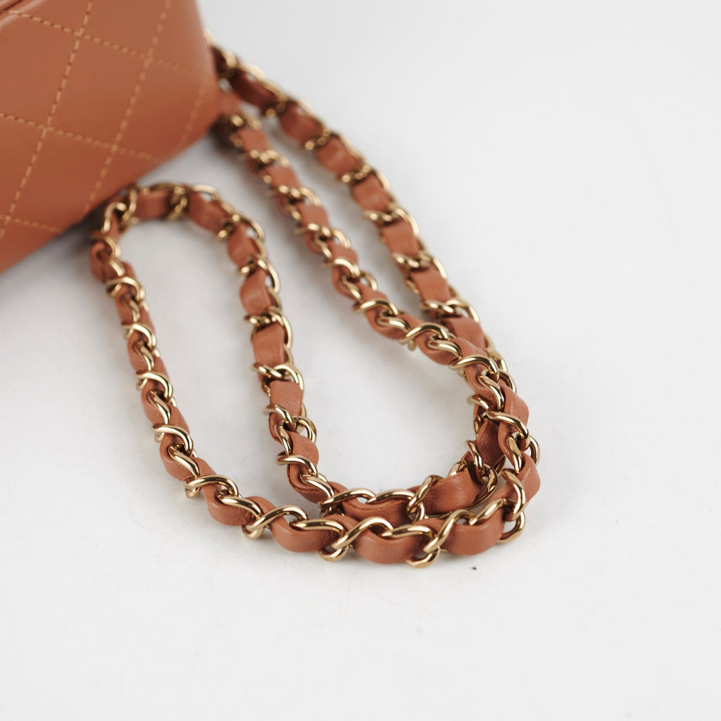 Chanel Mini Rectangulare Caramel GHW 2022