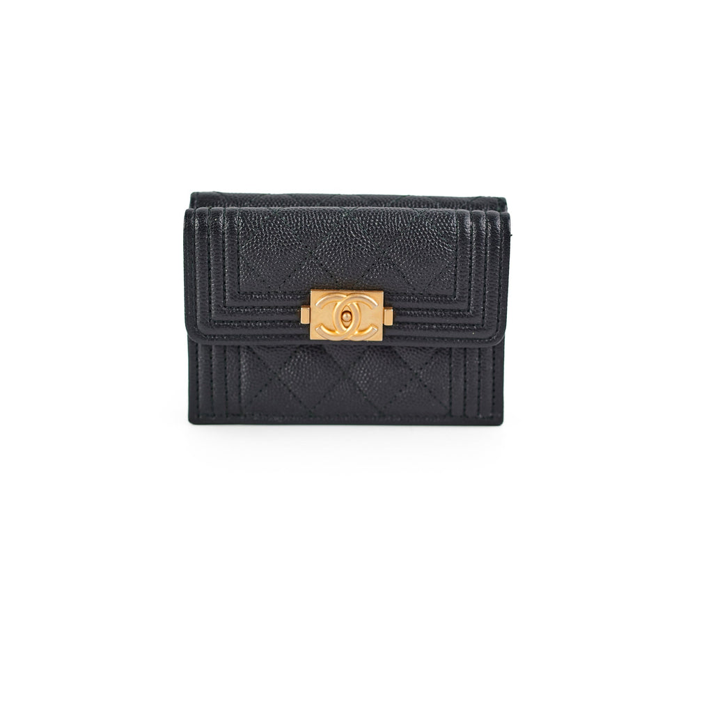 Chanel Boy Caviar Wallet