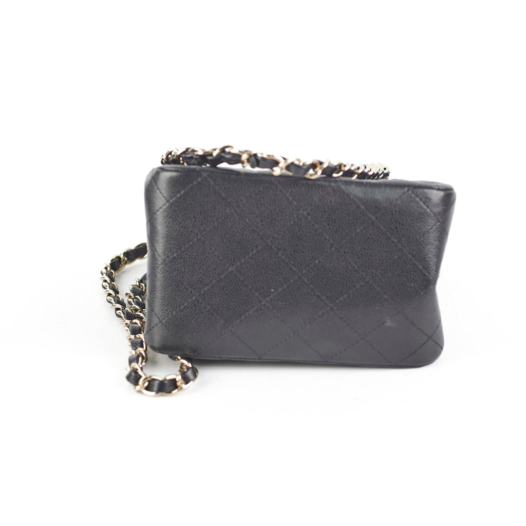 Chanel 22S Mini Bucket Bag Caviar Black Microchip 2023