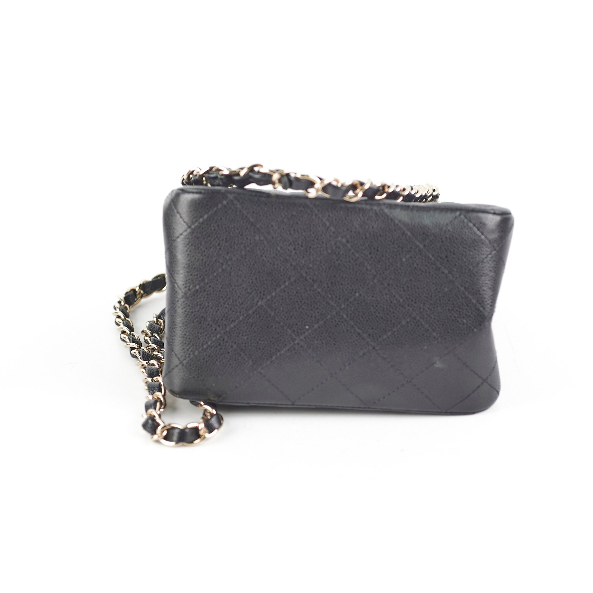 Chanel 22S Mini Bucket Bag Caviar Black Microchip 2023