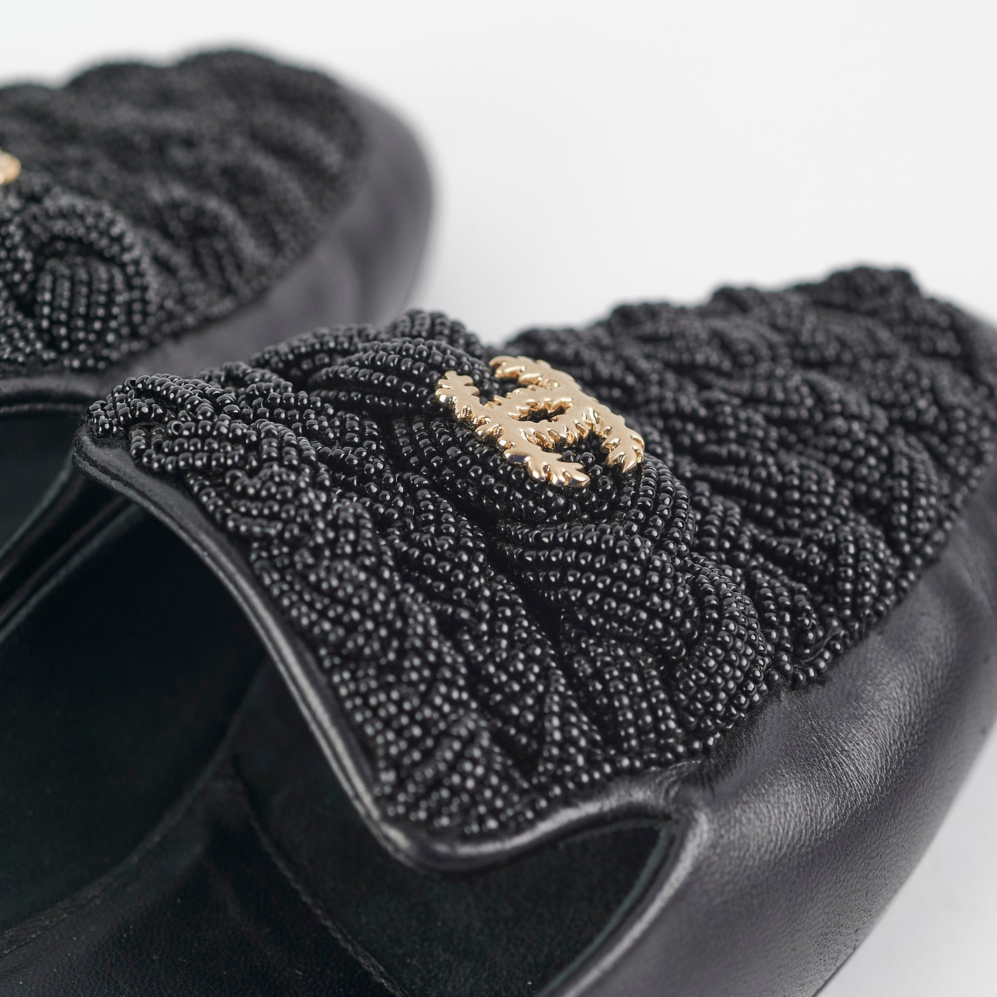 Chanel Black Sandals Size 38