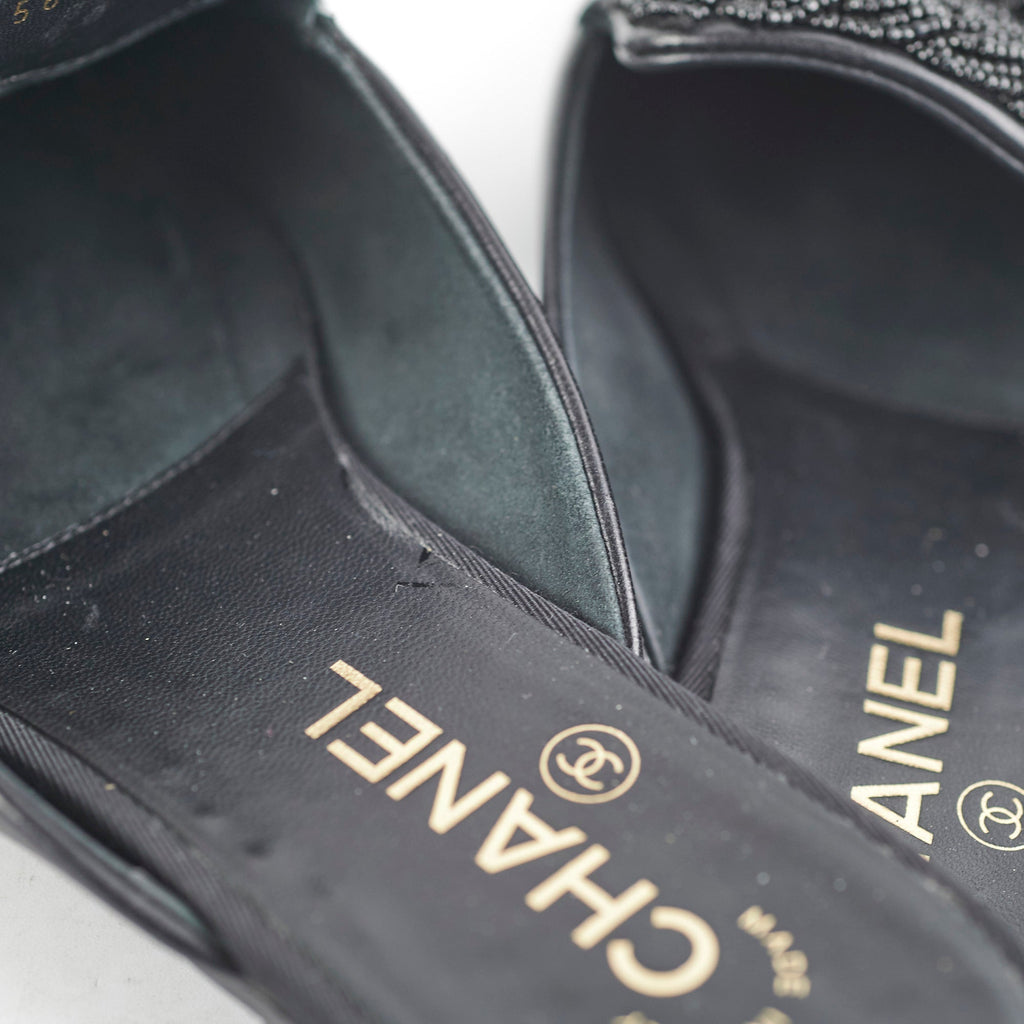 Chanel Black Sandals Size 38