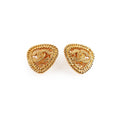 Chanel CC Triangle Clip-on Earrings