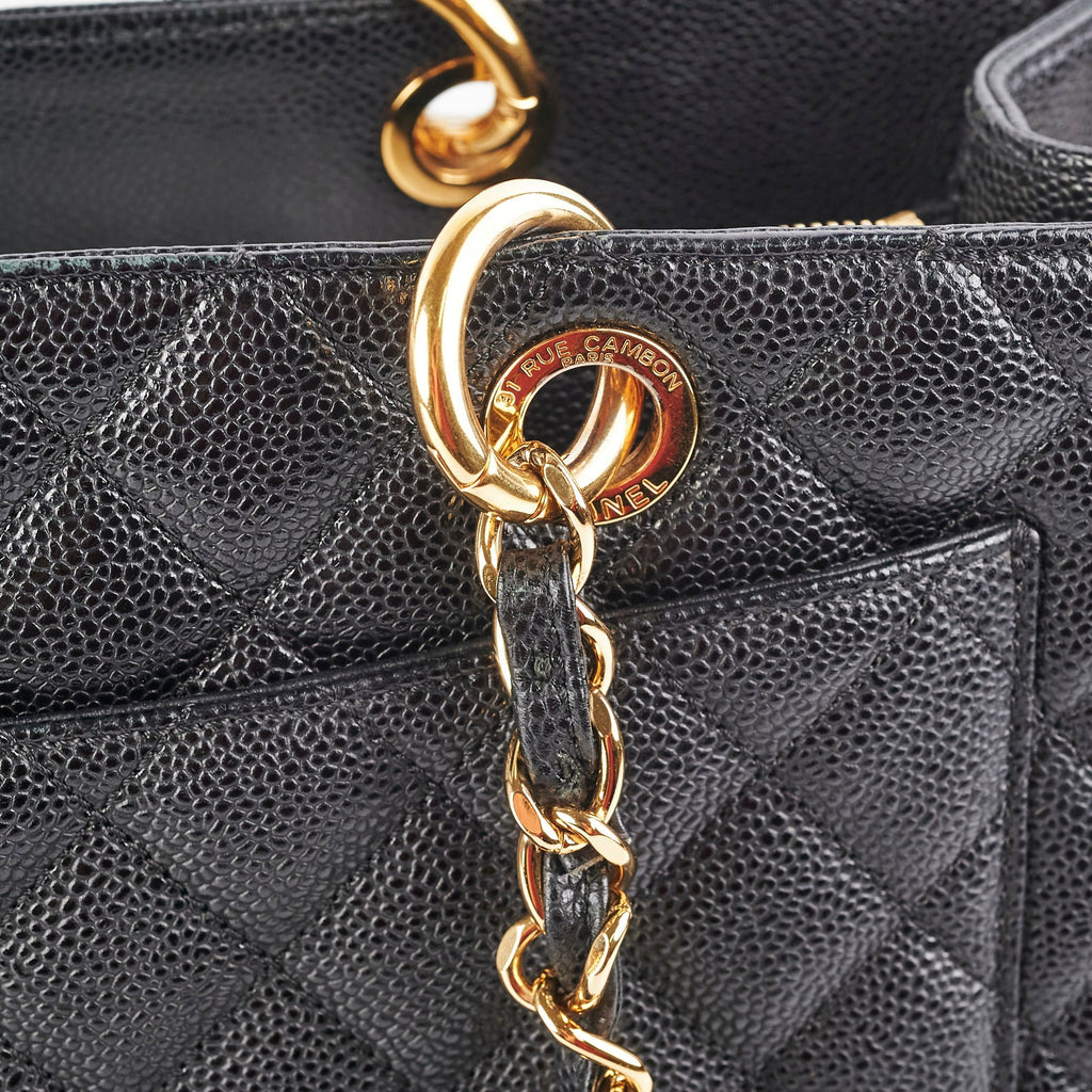 Chanel Caviar GST Grand Shopping Tote Black
