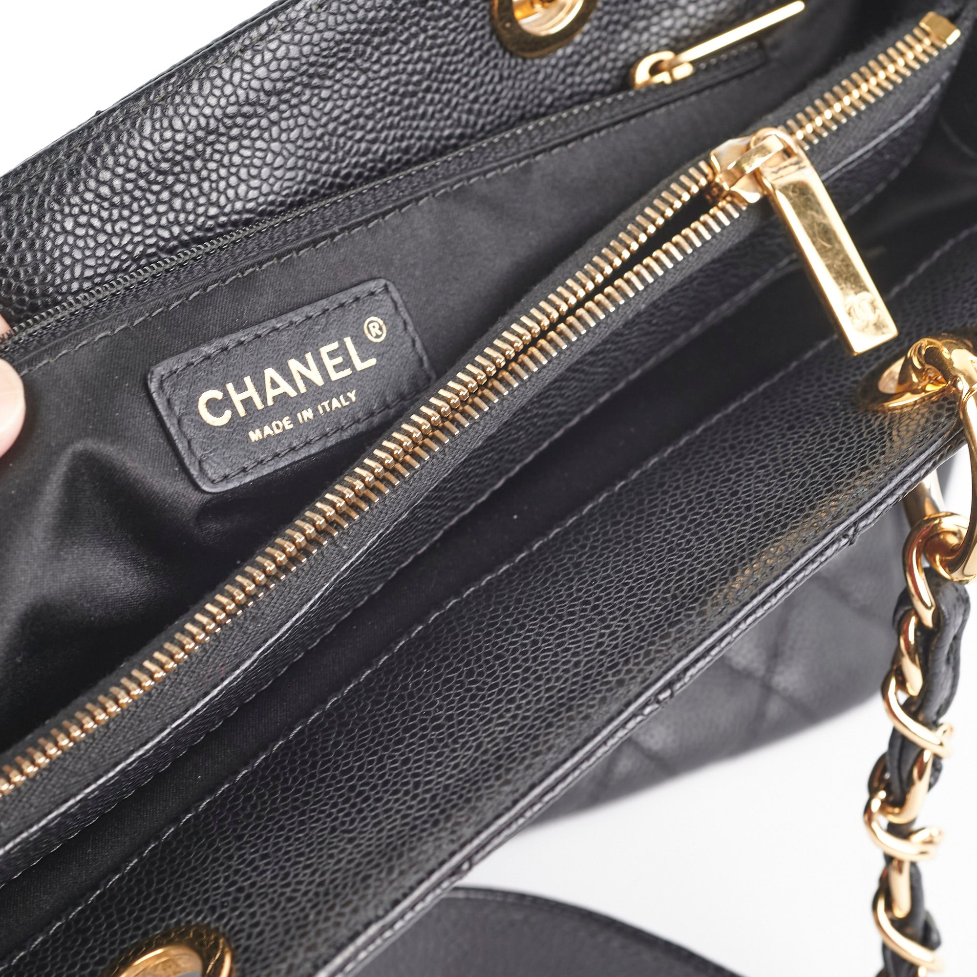 Chanel Caviar GST Grand Shopping Tote Black