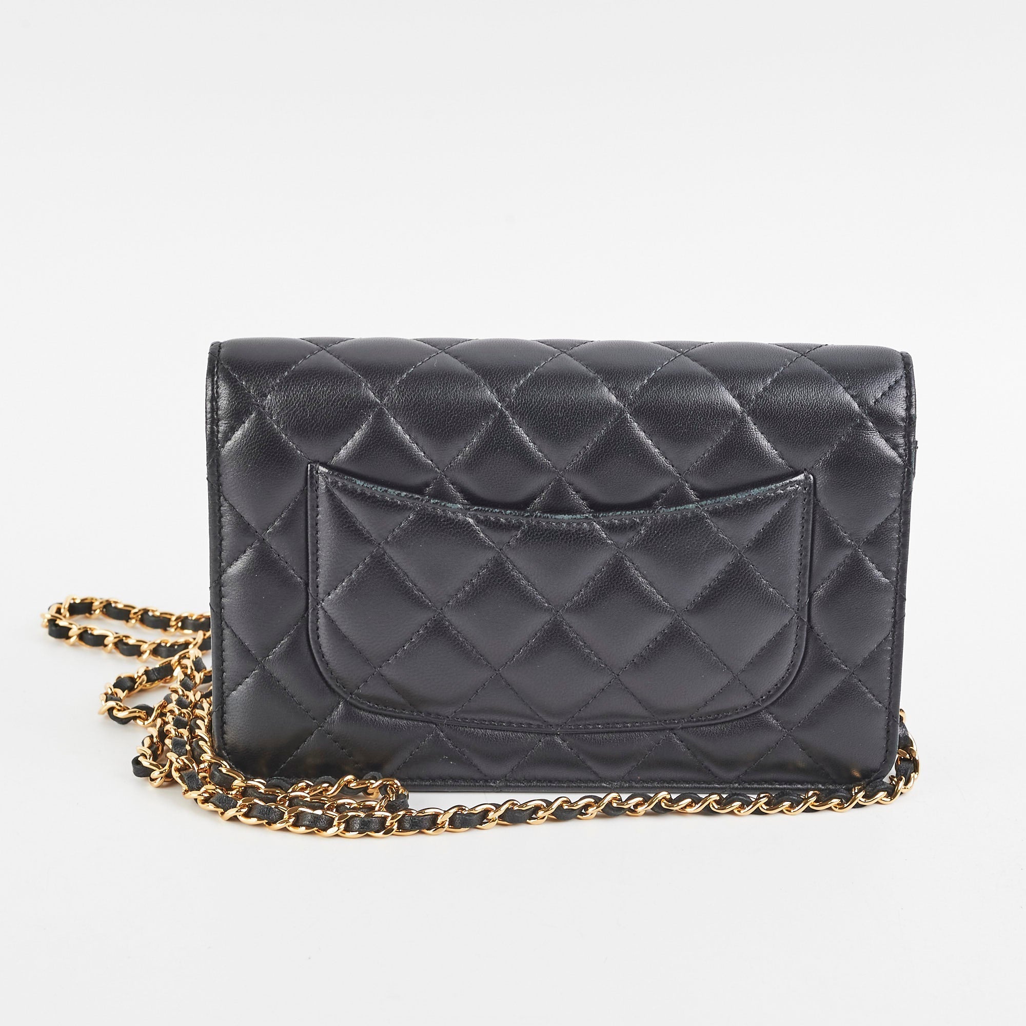 Chanel Lambskin Black Wallet On Chain Woc on hold James