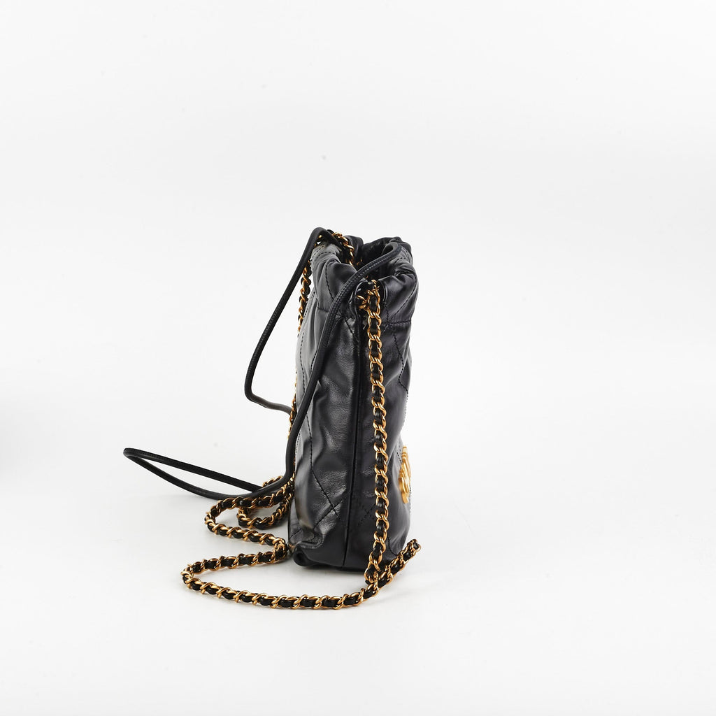 Chanel Mini 22 Lambskin Black