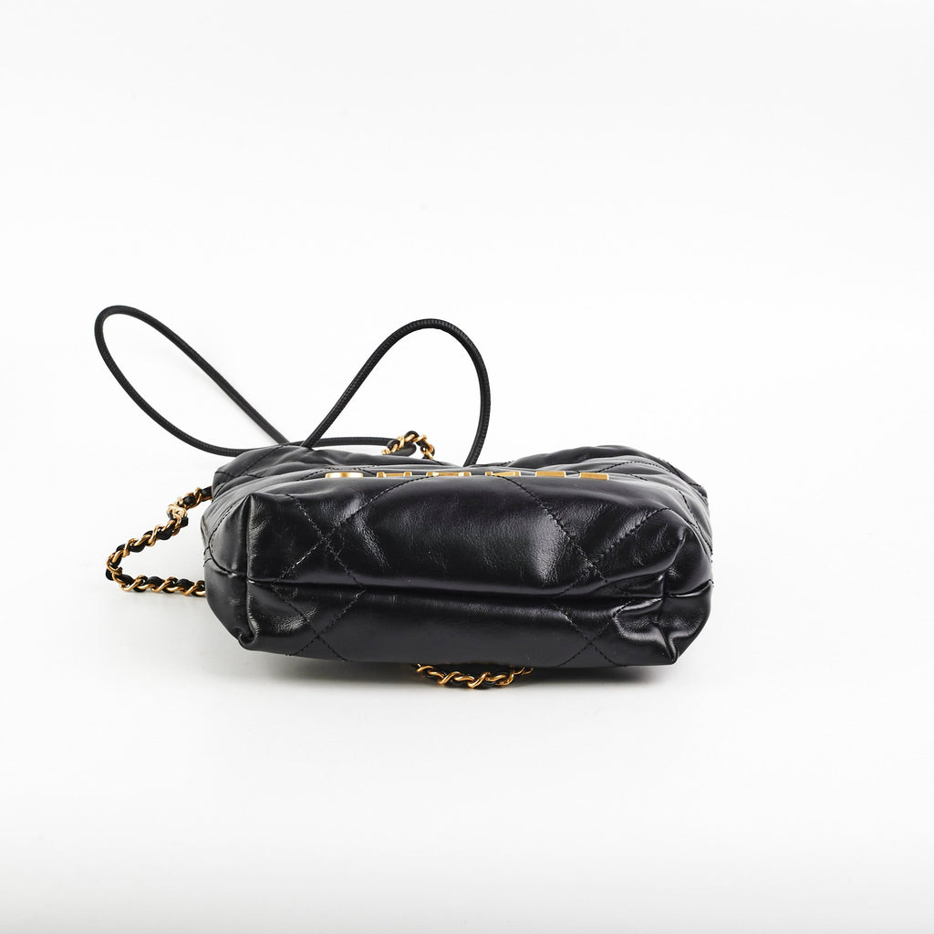 Chanel Mini 22 Lambskin Black