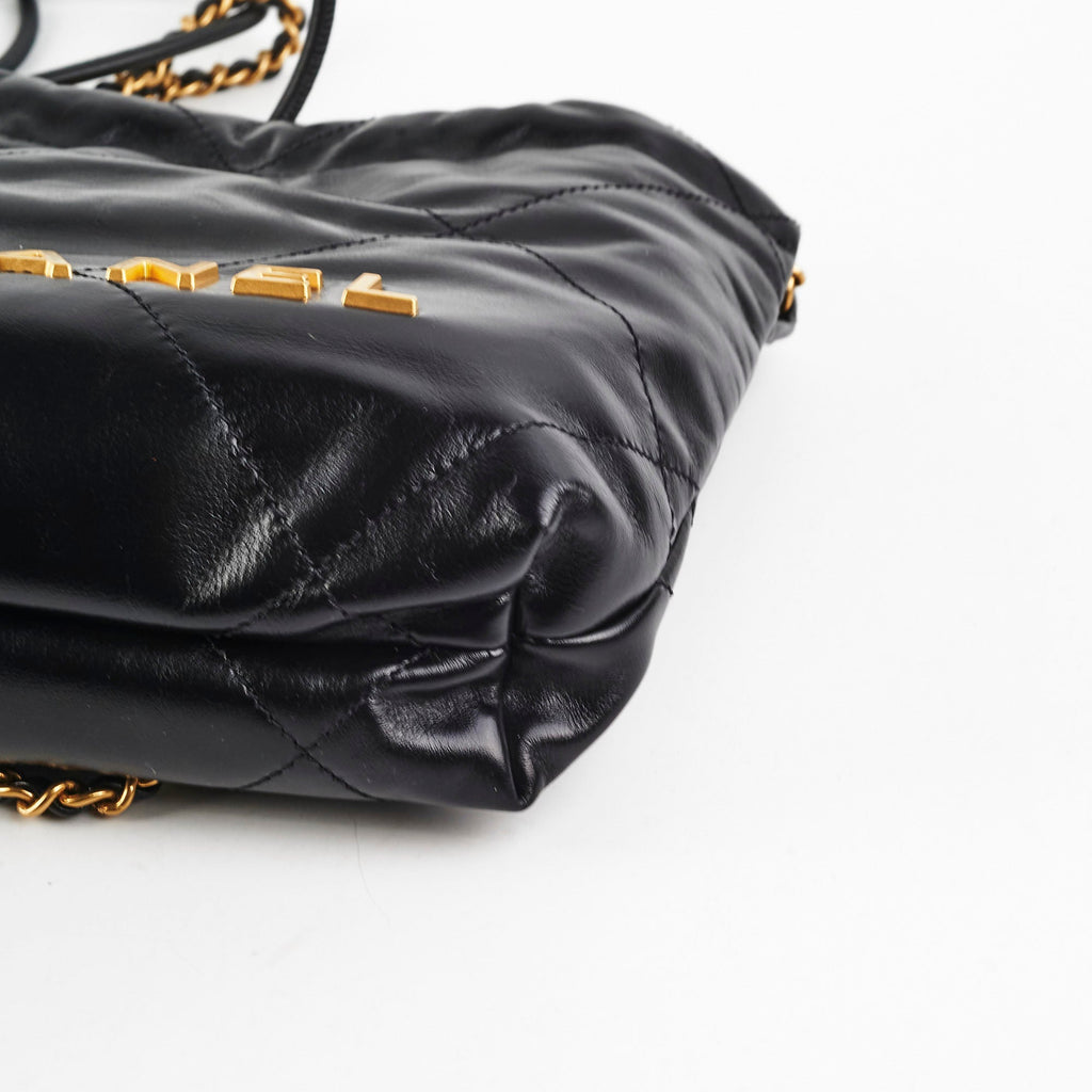 Chanel Mini 22 Lambskin Black